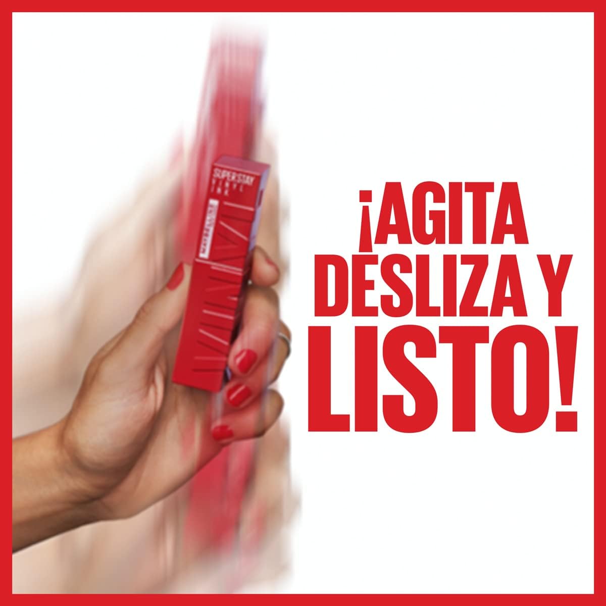 Maybelline Labial líquido brillante Superstay Vinyl Ink Tono Lippy 10 - Dura hasta por 16H, brillo instantáneo sin grumos, sin transferencias