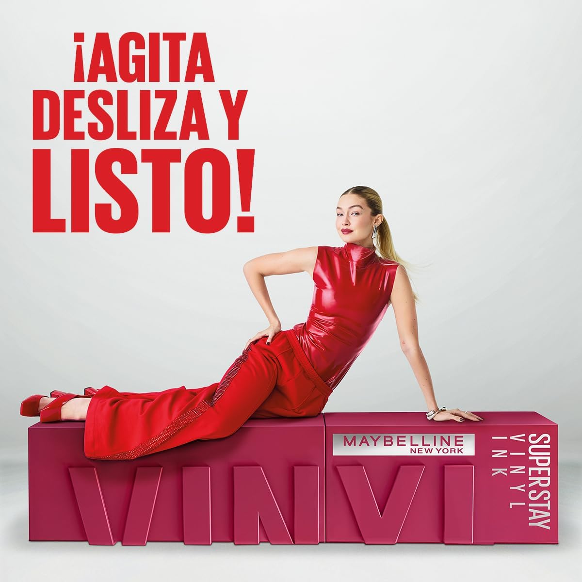 Maybelline Labial líquido brillante Superstay Vinyl Ink Tono Punchy, 4.2ml - Dura hasta por 16H, brillo instantáneo sin grumos, sin transferencias