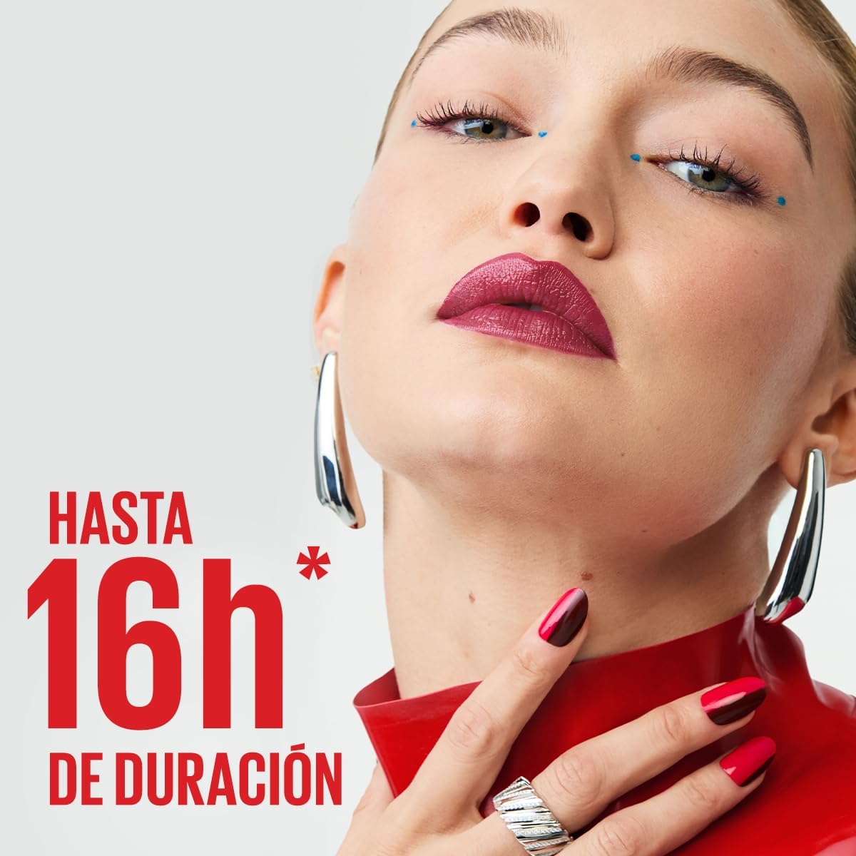 Maybelline Labial líquido brillante Superstay Vinyl Ink Tono Punchy, 4.2ml - Dura hasta por 16H, brillo instantáneo sin grumos, sin transferencias