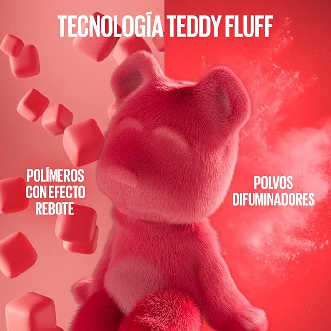 Maybelline Tinta para labios Super Stay Teddy Tint Tono Coquettish, 4.2ml - Tinta multiusos de larga duración, efecto mate difuminado hasta por 12H, textura suave a los labios, sin transferencias