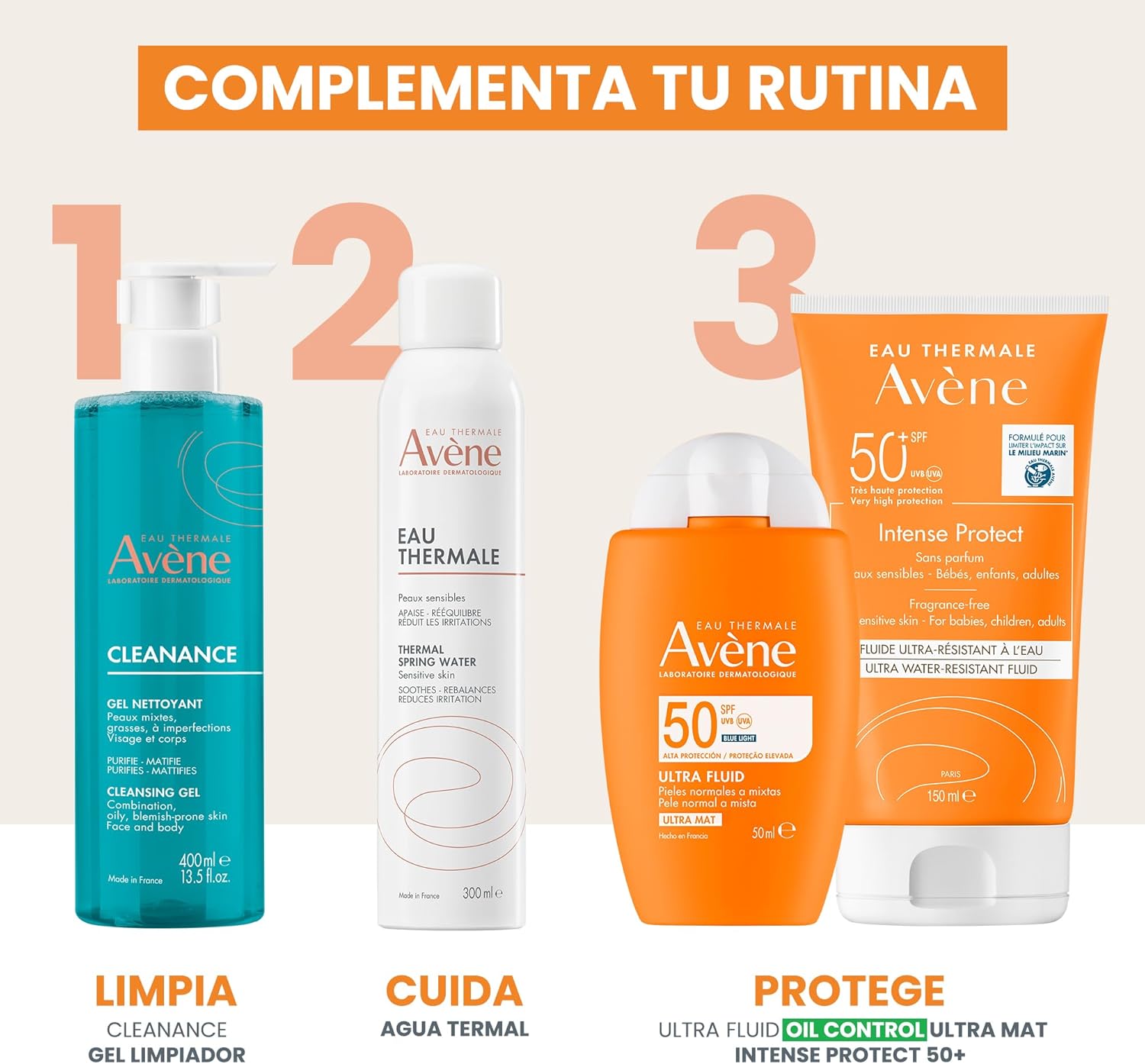 Avene Intense Protect, Protector Solar FPS 50+, 150ml