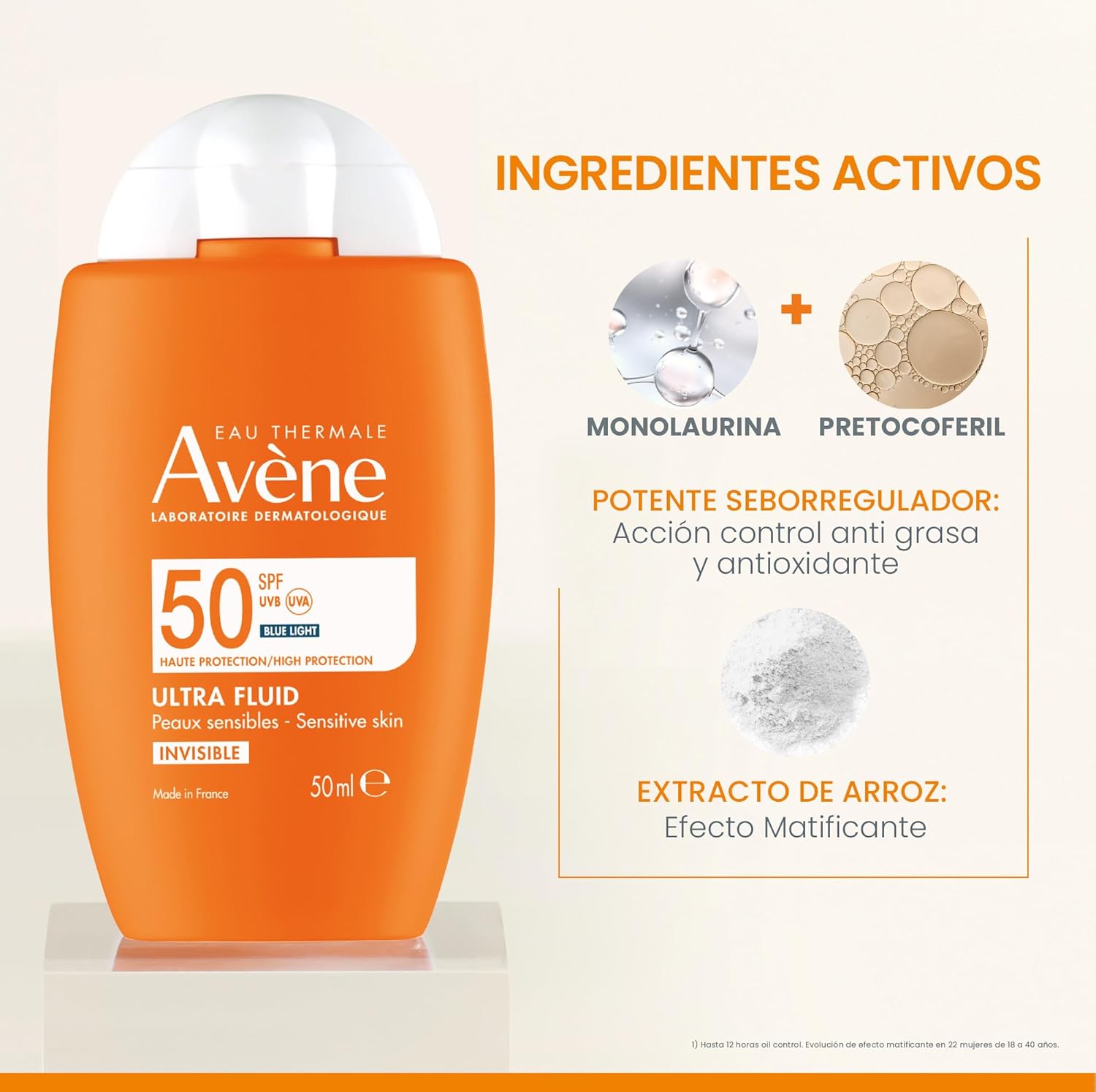 Avène Solar Ultra Fluid Ultra Mat SPF50 50 ml