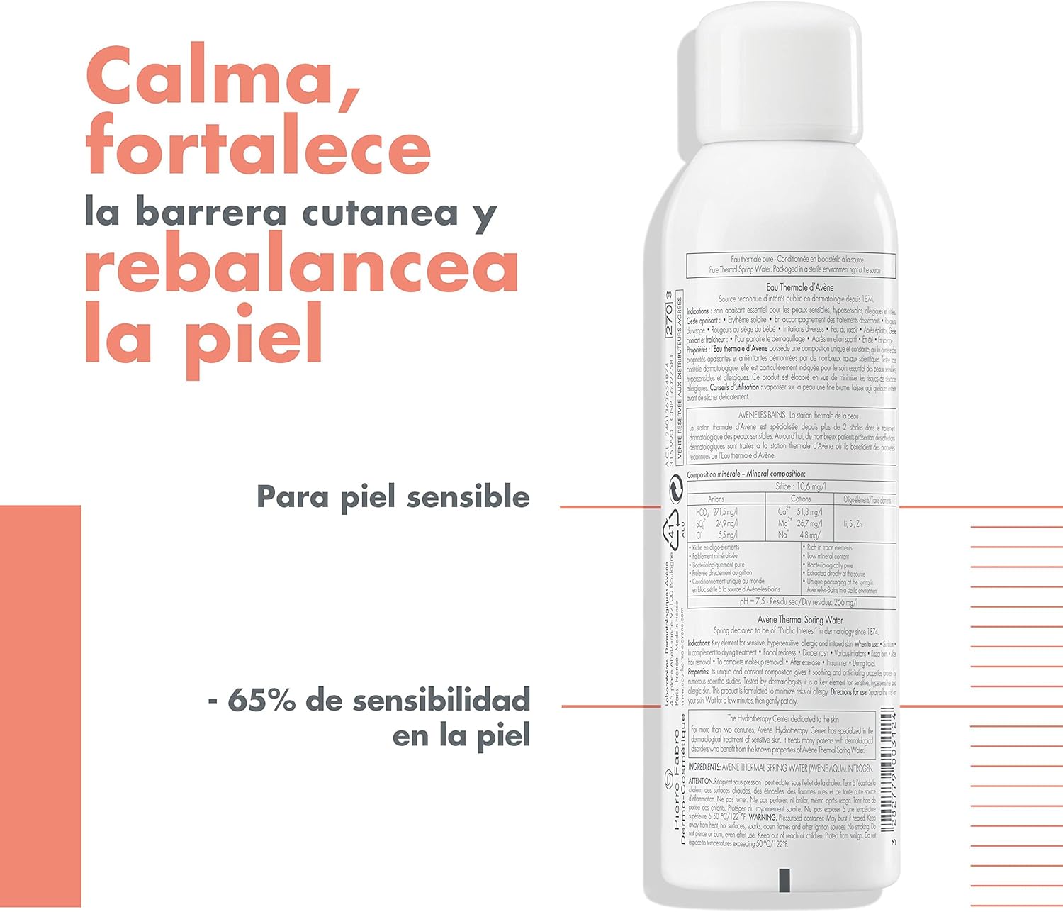 Avène Agua Termal Facial y Corporal en Spray, 300ml