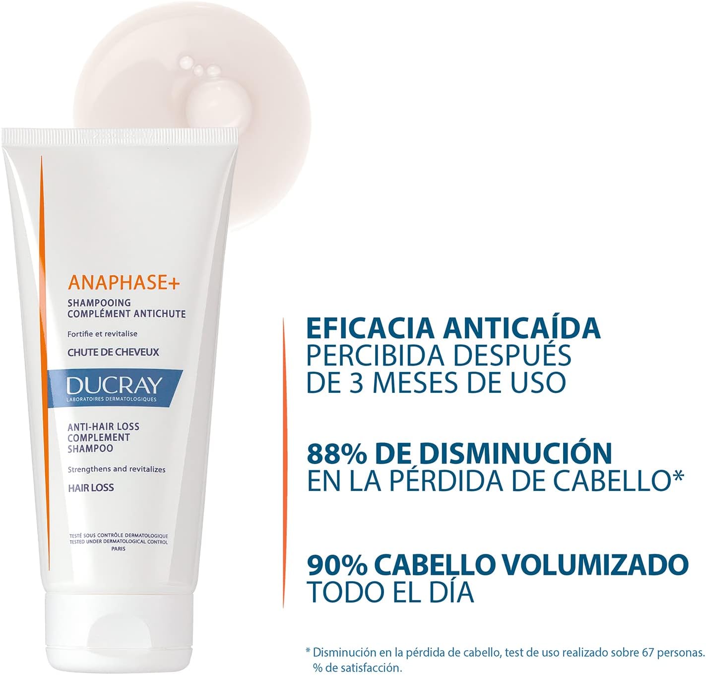 Ducray Anaphase+ Shampoo Anticaída Fortalecedor, 200ml