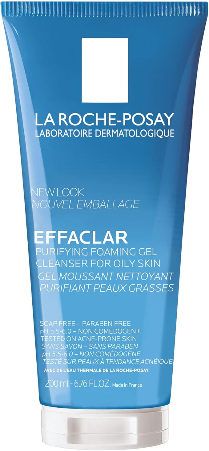 La Roche-Posay Limpiador Facial Effaclar Gel Purificante, Para Piel Mixta a Grasa 200ml