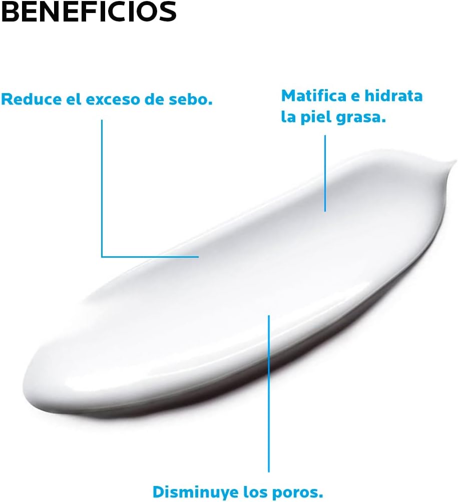 La Roche-Posay Effaclar Mat Crema Facial Matificante para Piel Grasa, 40 ml.