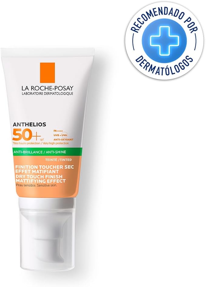 Protector Solar Anthelios UVMune 400 Oil Control Toque Seco con Color FPS 50+ 50ml bloqueador