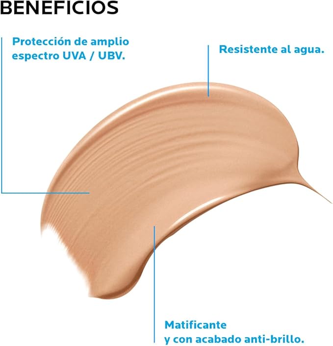 Protector Solar Anthelios UVMune 400 Oil Control Toque Seco con Color FPS 50+ 50ml bloqueador