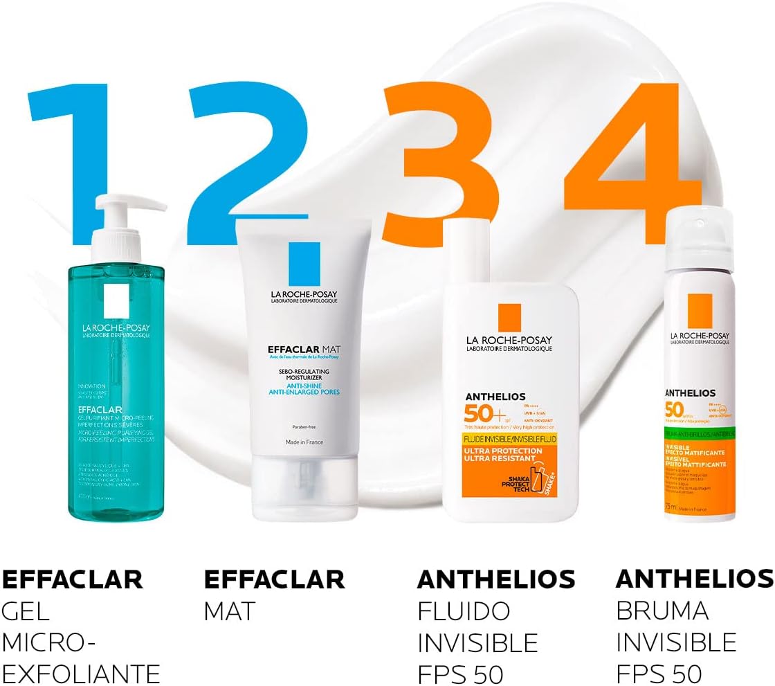 La Roche-Posay Anthelios Bruma Invisible Ultraligera FPS 50+ Protector Solar Facial Spray, 75ml