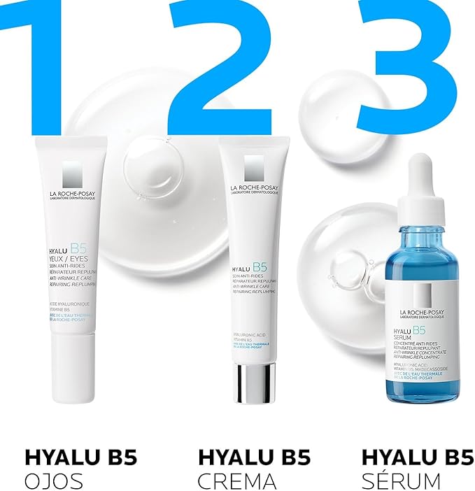 La Roche Posay Hyalu B5 Serum Facial Anti-arrugas, reparador y rellenador con Doble Molécula de Ácido Hialurónico, para todo tipo de piel, incluso piel sensible 30ml