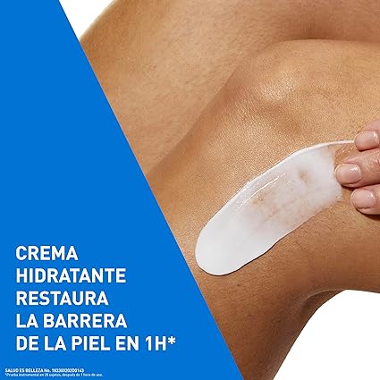 CeraVe Crema Hidratante Diaria de Rostro y Cuerpo para Piel Seca 340gr