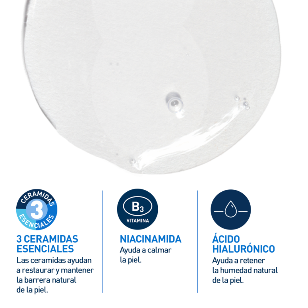 Cerave Gel Limpiador Espumoso Diario para Piel Mixta, Grasa o con Acné 473ml
