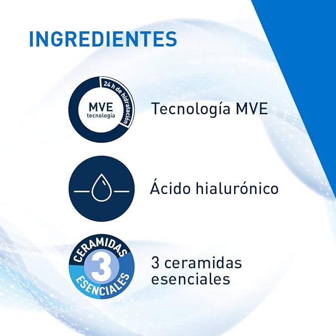 CeraVe Loción Hidratante de Rostro y Cuerpo para Piel Seca con Ácido Hialurónico 473ml