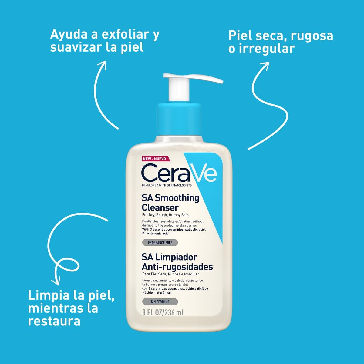 Cerave SA Limpiador Anti-rugosidades 236ml