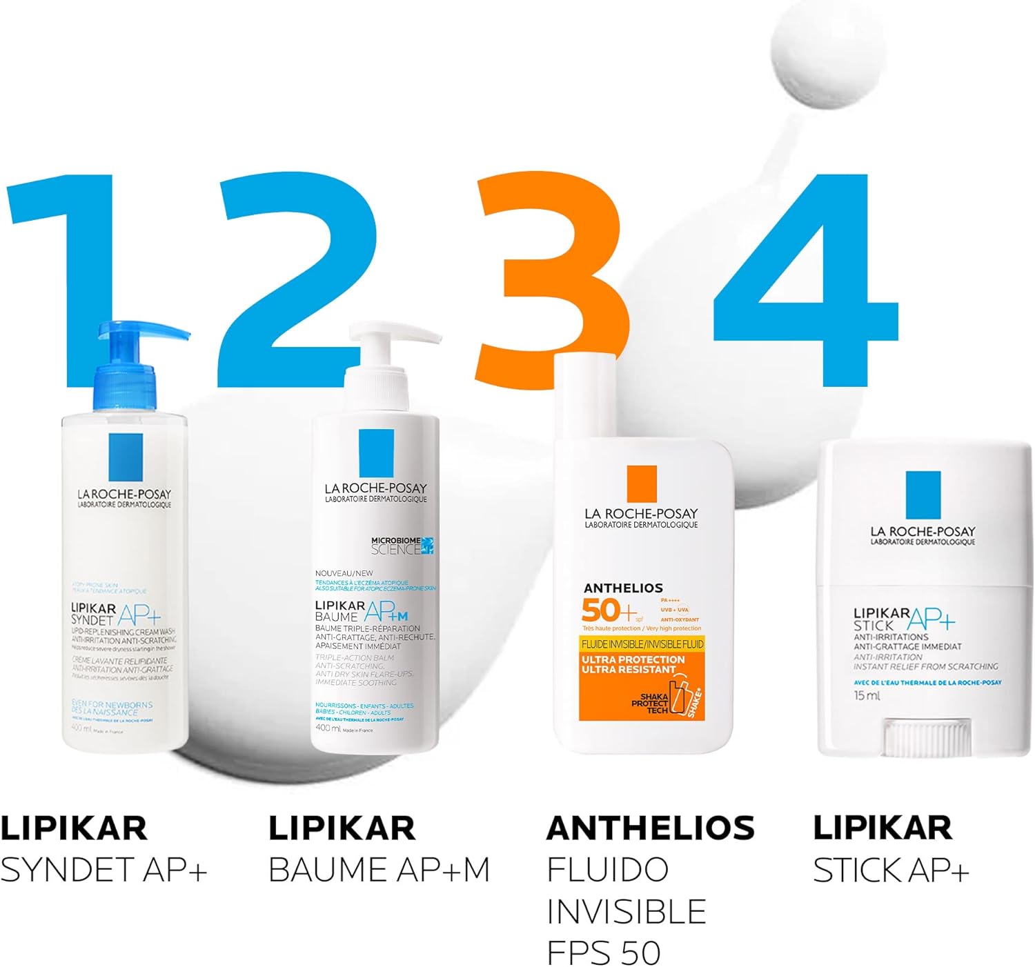 La Roche-Posay Lipikar Baume AP+M Crema Corporal para Piel Muy Seca o con Tendencia Atopica. Humecta la Piel y Reduce la Comezon, 400 ml