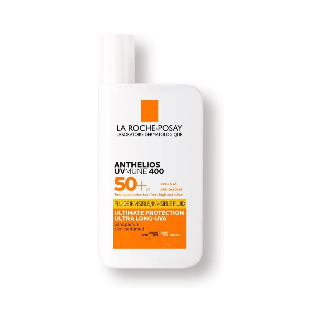 Protector Solar Facial La Roche Posay Anthelios UVMUNE Fluido Invisible para todo tipo de piel FPS50+ 50ml