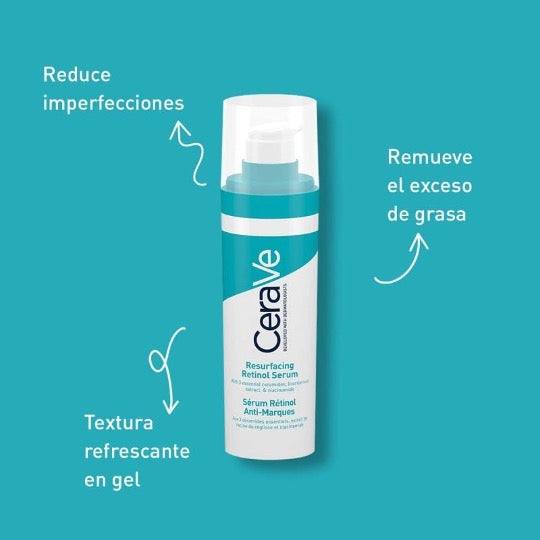 Cerave Serum Retinol Anti-Marcas Para Piel Grasa o Acne, 30ml