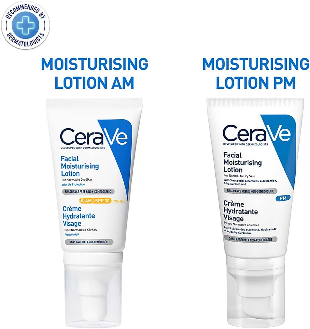 CeraVe Loción Hidratante de Rostro FPS30 |52ml| Hidratante facial diario con protector solar