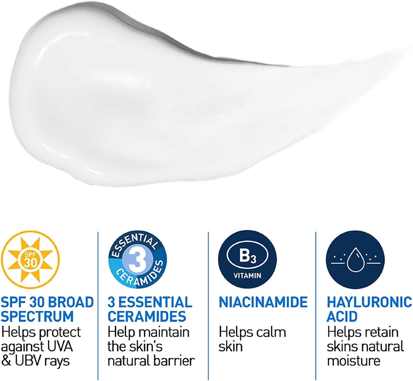 CeraVe Loción Hidratante de Rostro FPS30 |52ml| Hidratante facial diario con protector solar