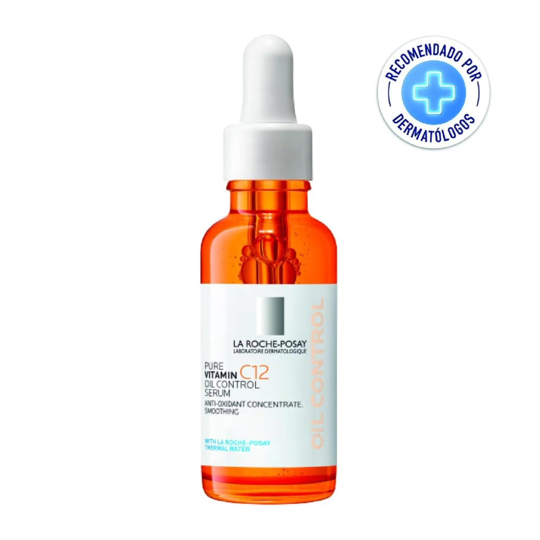 La Roche Posay Pure Vitamin C12 Oil Control Serum 30ml Serum anti-oxidante con 12% de Vitamina C y Ácido Salicílico para piel mixta a grasa