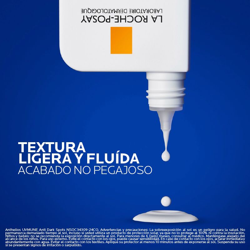 La Roche-Posay Anthelios UVMUNE 400 Fluido Antimanchas SPF50+ Protector solar.