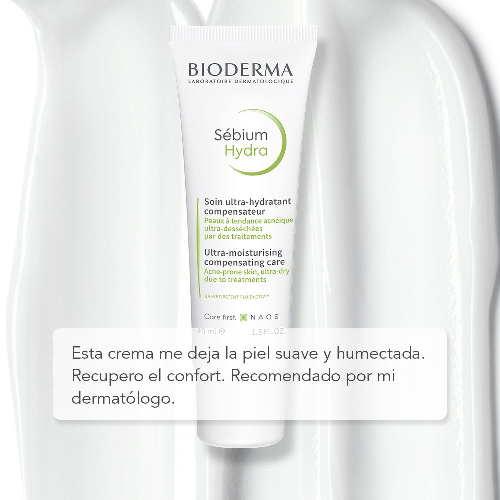 BIODERMA, Sébium Hydra Crema Facial Hidratante Restauradora por 24 Horas, 40ML
