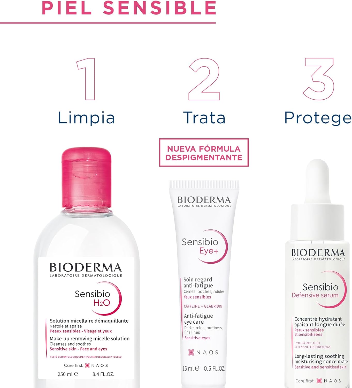 Bioderma Sensibio H2O Agua Micelar - 500ml/16.7oz