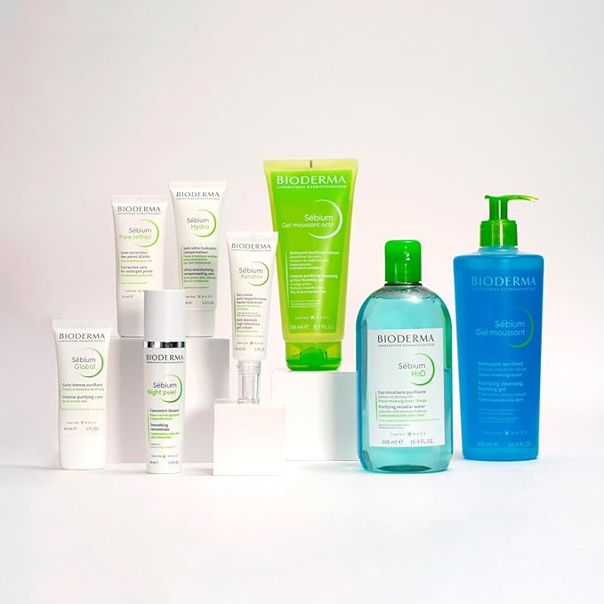 Bioderma | Sébium Gel Moussant Limpia Y Purifica, 200 Ml | Gel limpiador facial. Menos imperfecciones, menos grasa. Limpia y purifica suavemente. Piel mixta a grasa.