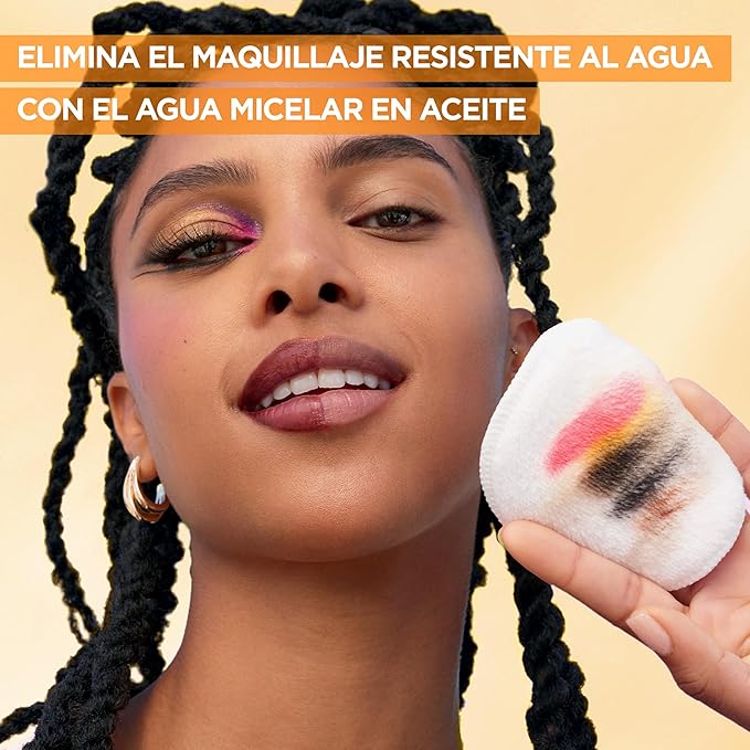 Garnier Skin Active Agua micelar desmaquillante bifásica, 400ml. Limpia, desmaquilla y nutre, remueve maquillaje a prueba de agua, para todo tipo de piel