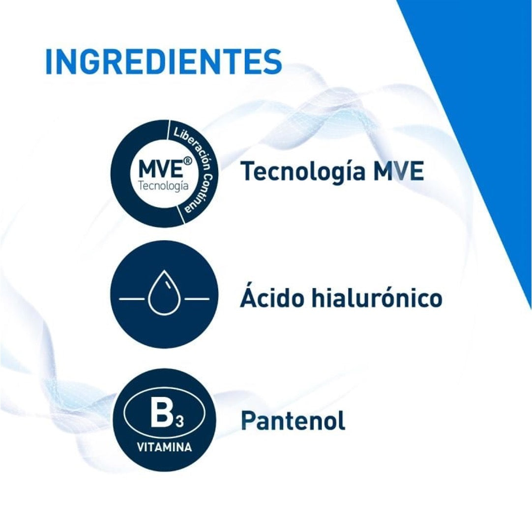 CeraVe Sérum Hidratante con Ácido Hialurónico 30ml | Hidratante facial para todo tipo de piel