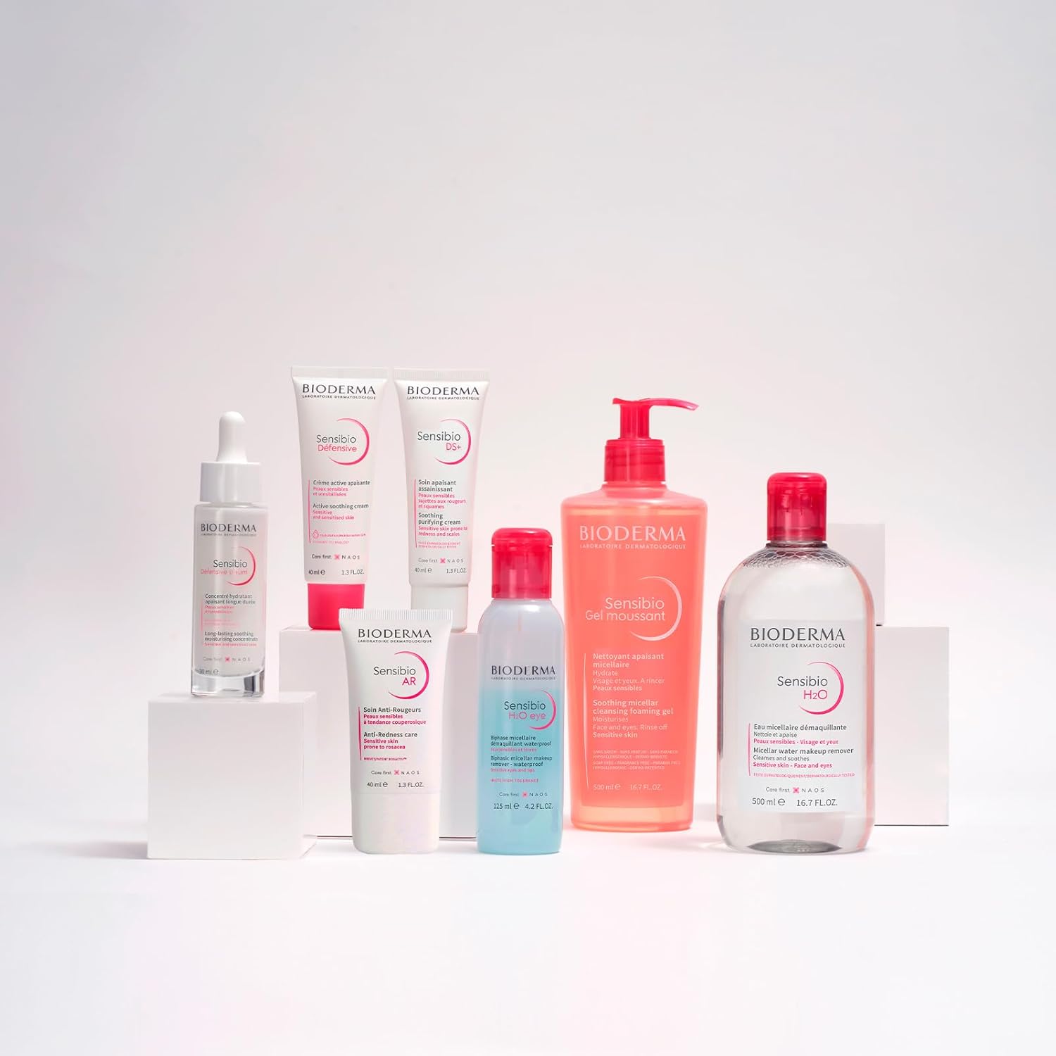 BIODERMA, Limpiador Facial, Sensibio Gel Moussant Micelar para Piel Sensible, 500 ml