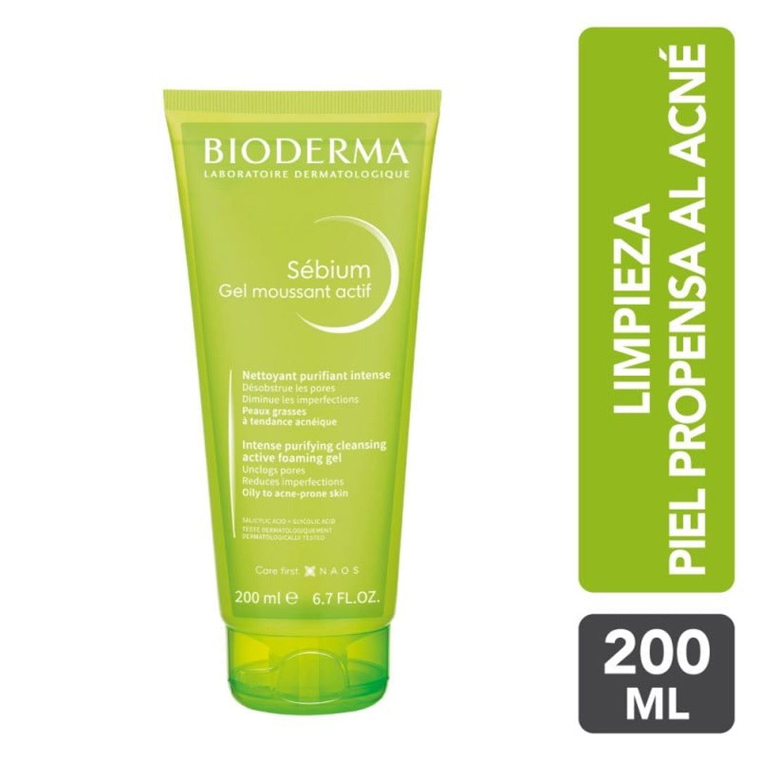 Bioderma Sébium Gel Moussant Actif, 200 ml