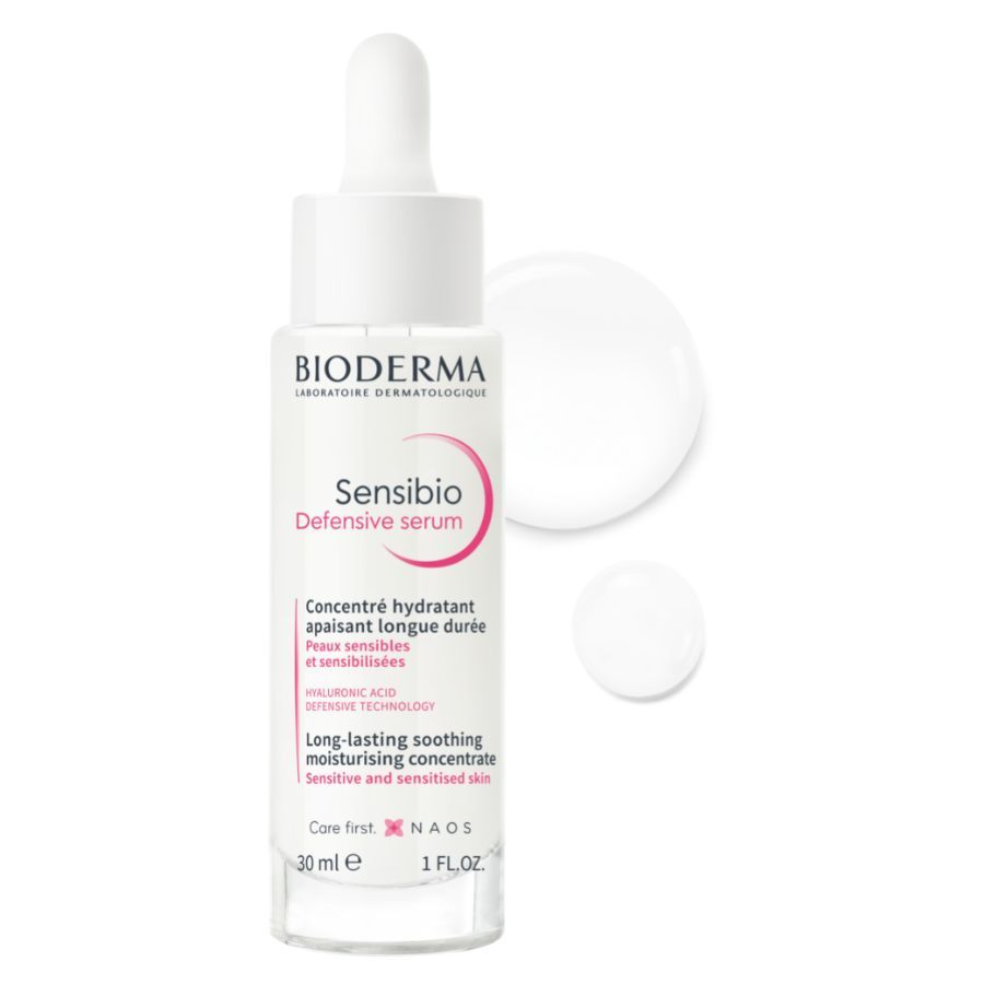 BIODERMA, Sérum Facial, Sensibio Defensive Serum Hidratante, Reduce Líneas de Expresión, para Piel Sensible, 30 ml