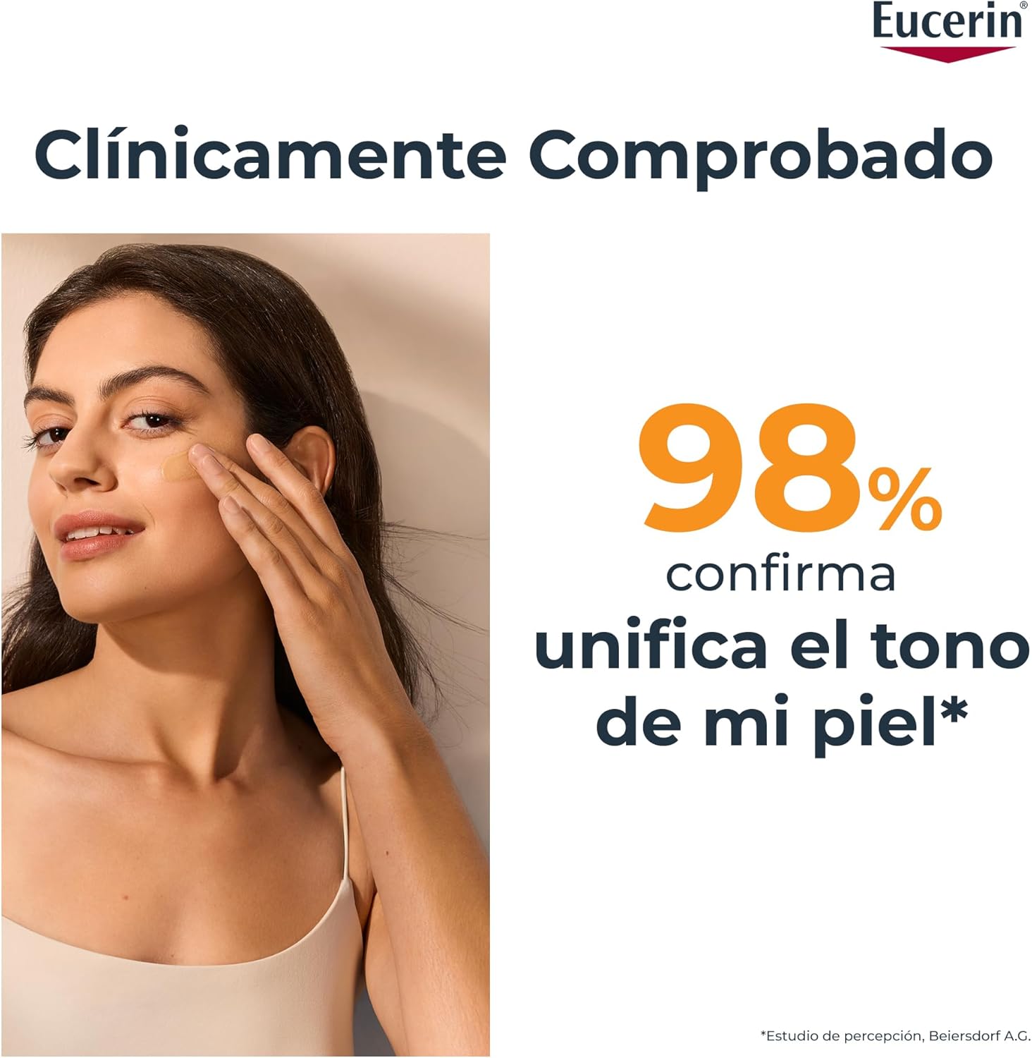 Eucerin Sun Face Oil Control FPS 50+ Tono Medio Control de Brillo (50 ml) Efecto Mate