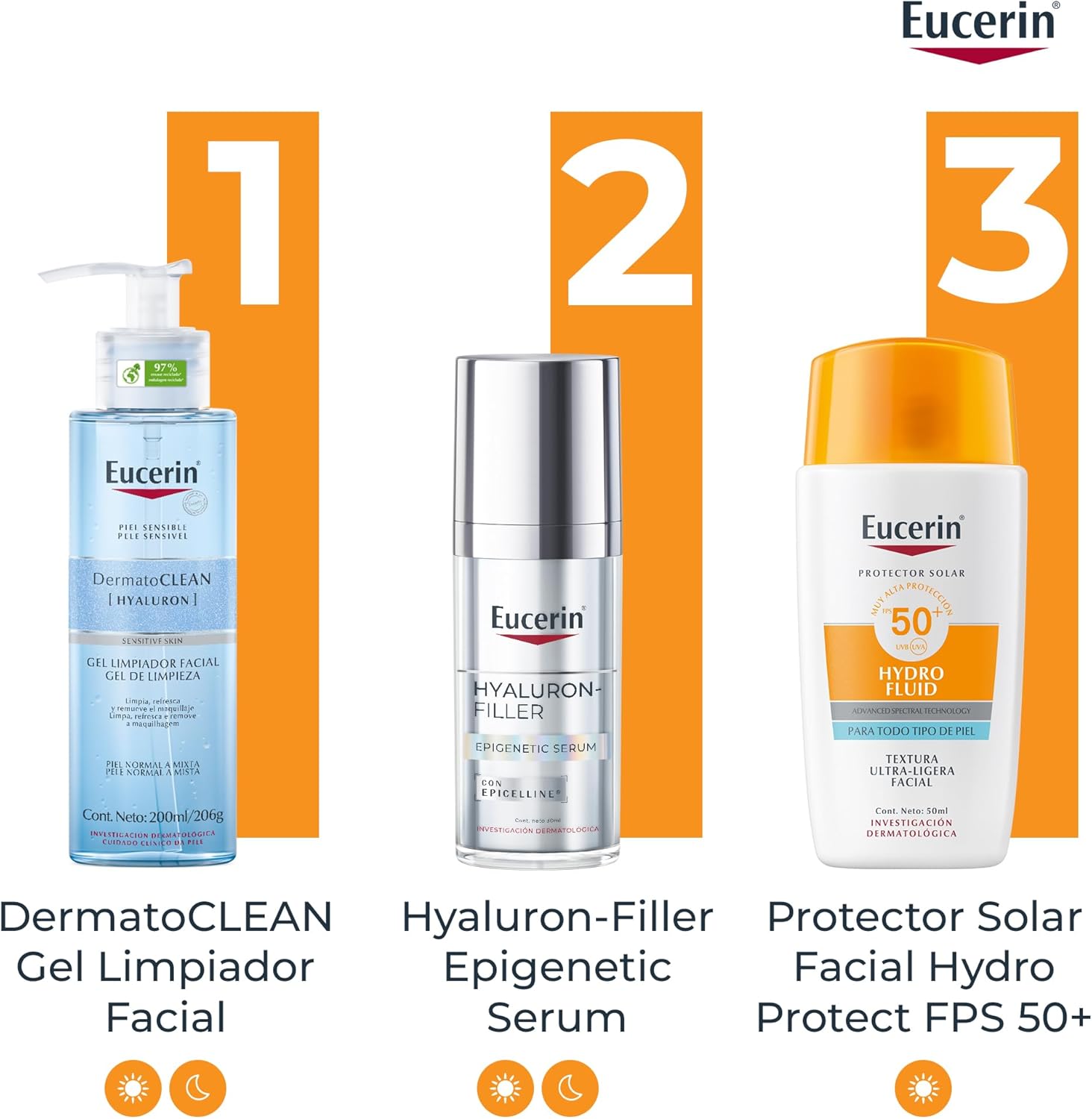 Eucerin Sun Face Hydro-Fluid Protector Solar Facial Ultra-Ligero SPF 50+ 50ml