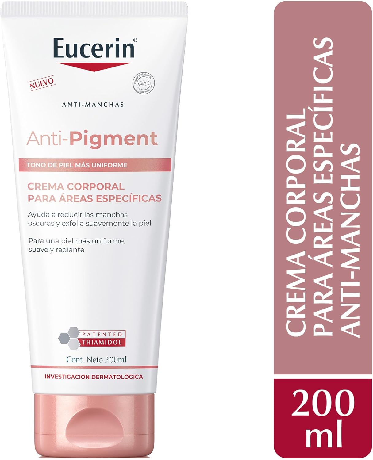 Eucerin Anti-Pigment Crema Corporal para Áreas Específicas (200ml) Ayuda a reducir manchas oscuras para una piel más uniforme, suave y radiante