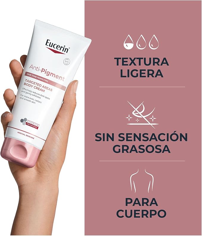 Eucerin Anti-Pigment Crema Corporal para Áreas Específicas (200ml) Ayuda a reducir manchas oscuras para una piel más uniforme, suave y radiante