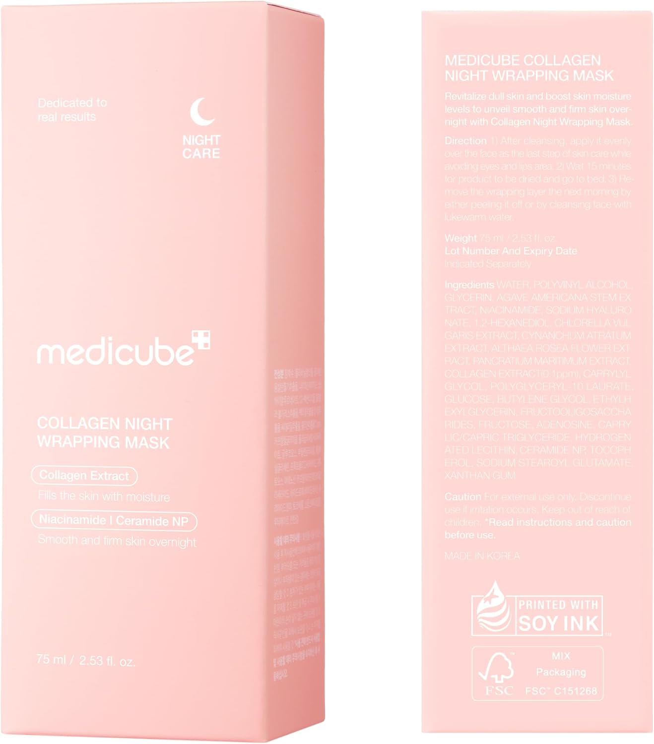 Medicube - Mascarilla Facial Collagen Night Wrapping Mask 75ml