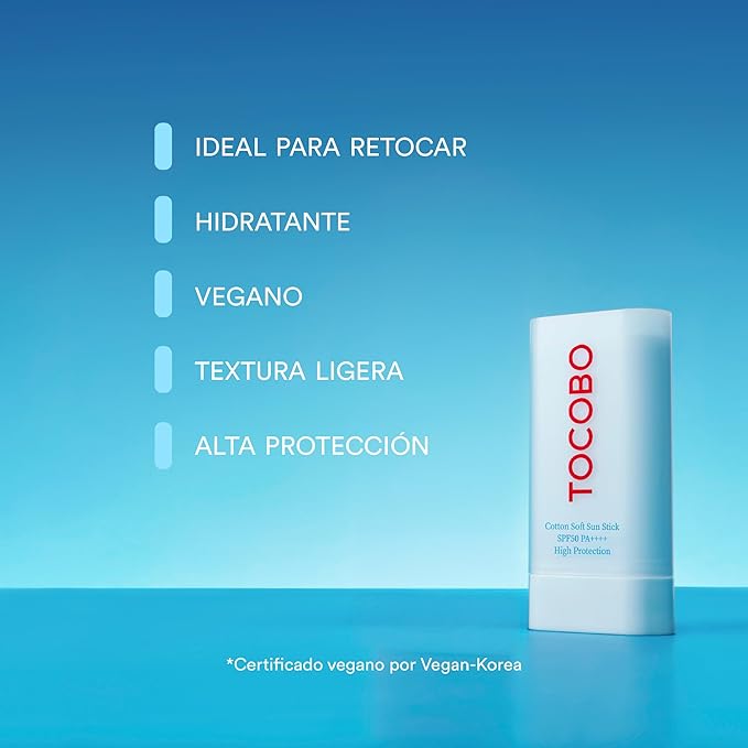 Tocobo Protector Solar En Barra Cotton Soft Sun Stick Spf50 19g