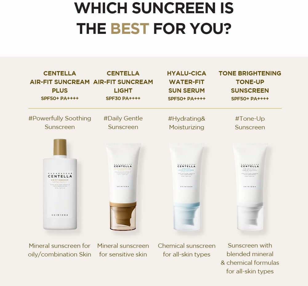 SKIN1004 Protector Solar mineral Madagascar Centella Air-fit Suncream Light