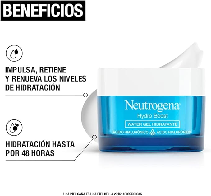 NEUTROGENA Pack Hidratante Facial Hydro Boost Water gel 50 g 02 Unidades