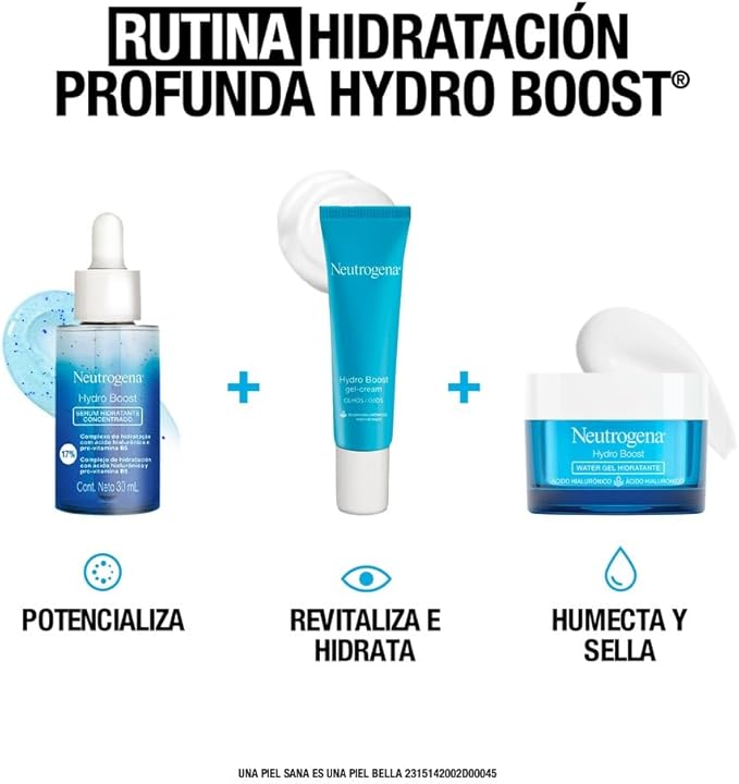 NEUTROGENA Pack Hidratante Facial Hydro Boost Water gel 50 g 02 Unidades