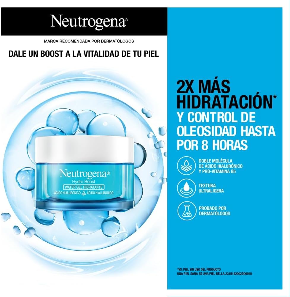NEUTROGENA Pack Hidratante Facial Hydro Boost Water gel 50 g 02 Unidades