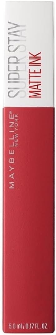 Maybelline Labial líquido mate Superstay Matte Ink Tono 20 Pioneer, 5ml - Lipstick matte de larga duración, color intenso por hasta 16H, alta pigmentación, no transfiere