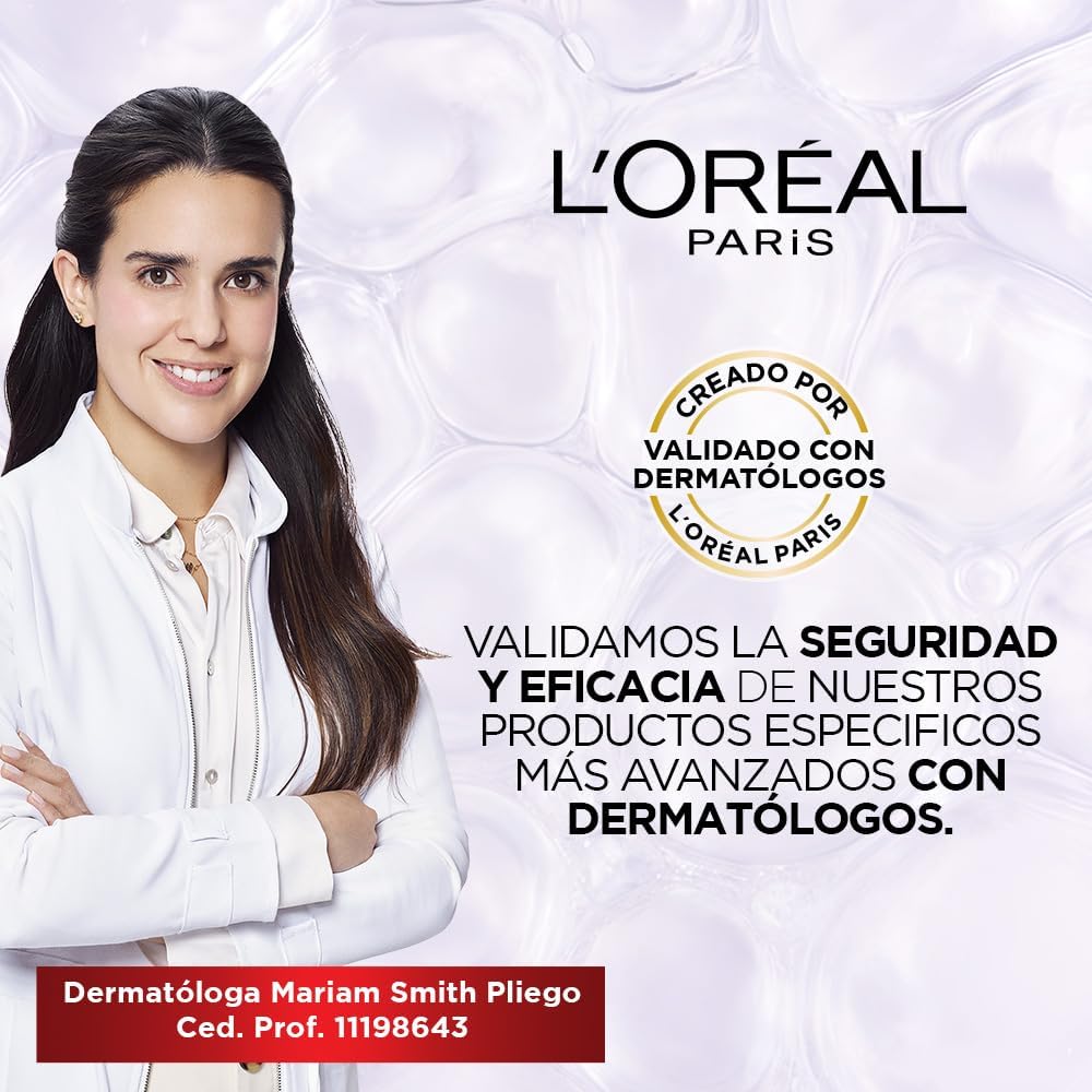 L'Oréal Paris Gel Crema facial Revitalift Ácido Hialurónico Anti-Brillo controla producción de sebo con ácido hialurónico + ácido salicílico y disminuye poros abiertos, ideal para piel grasa, 50ml