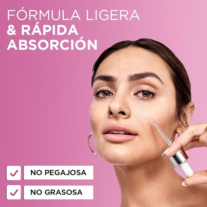 L'Oréal Paris Sérum facial antimanchas Glycolic Bright, 30ml - Suero facial con Acido Glicolico, Niacinamida y Melasyl que reduce todo tipo de manchas un 86%, para tu rutina de skin care