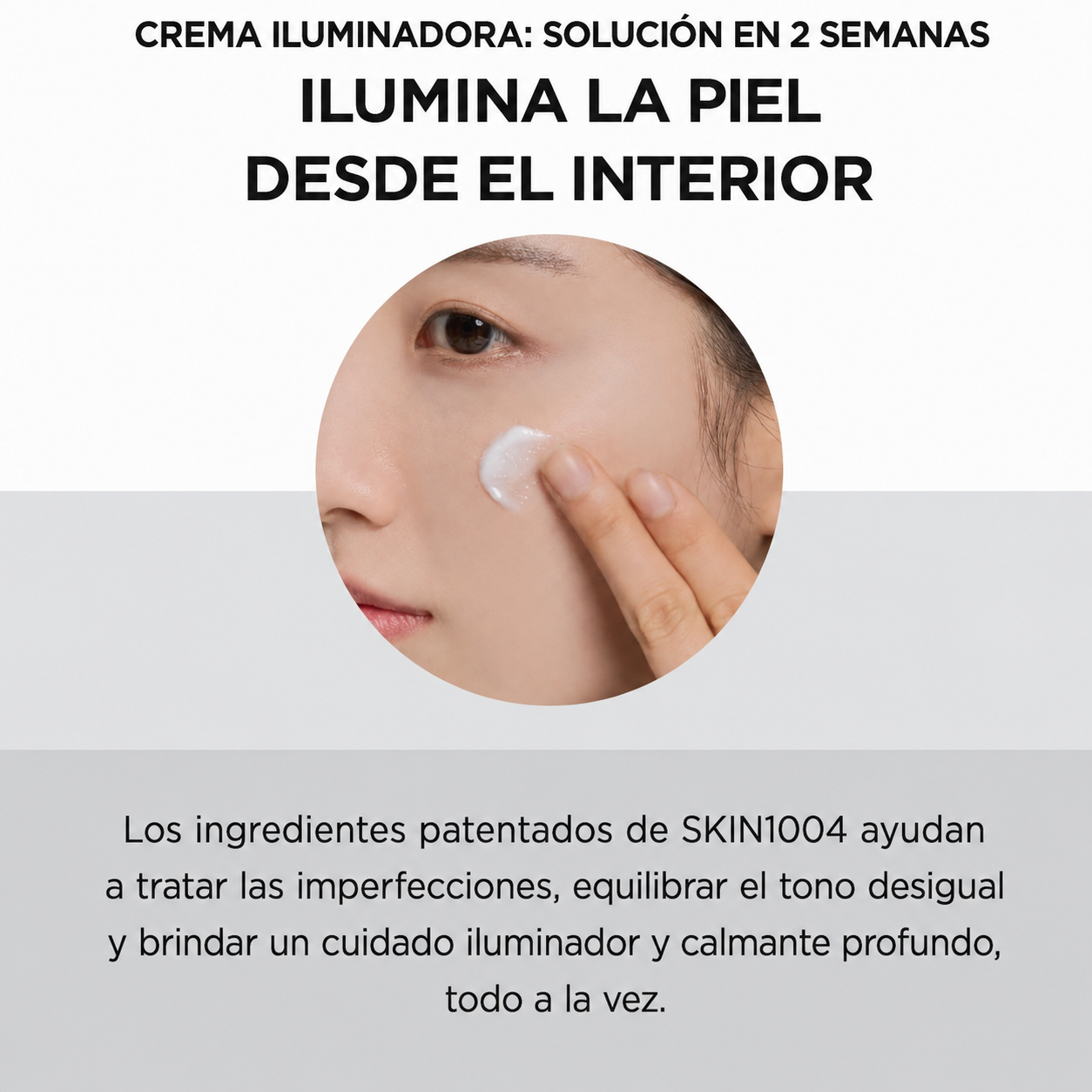 SKIN1004 Hidratante anti-manchas Madagascar Centella Tone Brightening Capsule Cream 75ml