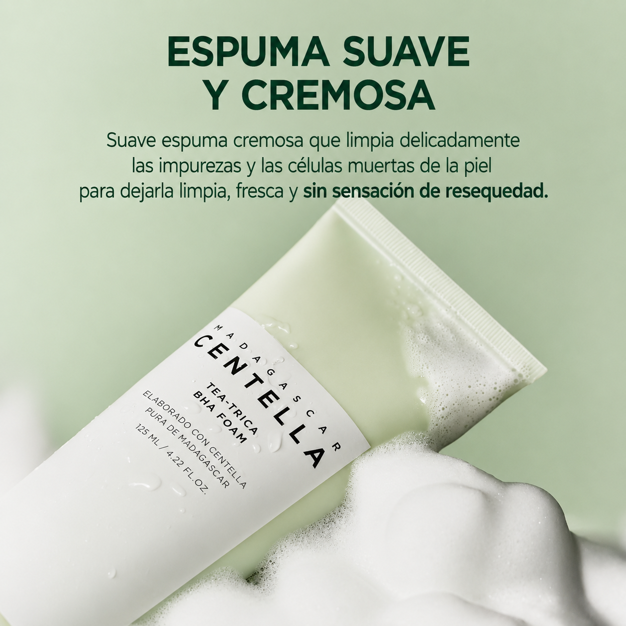 Madagascar Centella Tea-Trica Bha Foam 125 ml