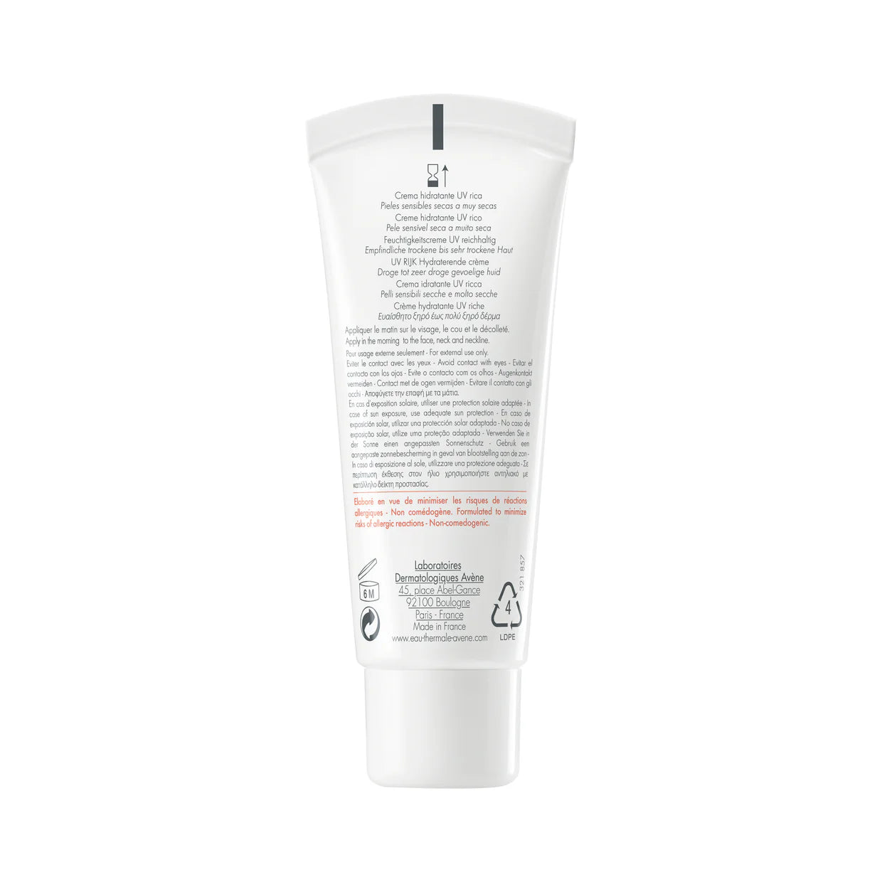 Crema Hidratante Avène Hydrance Riche SPF 30