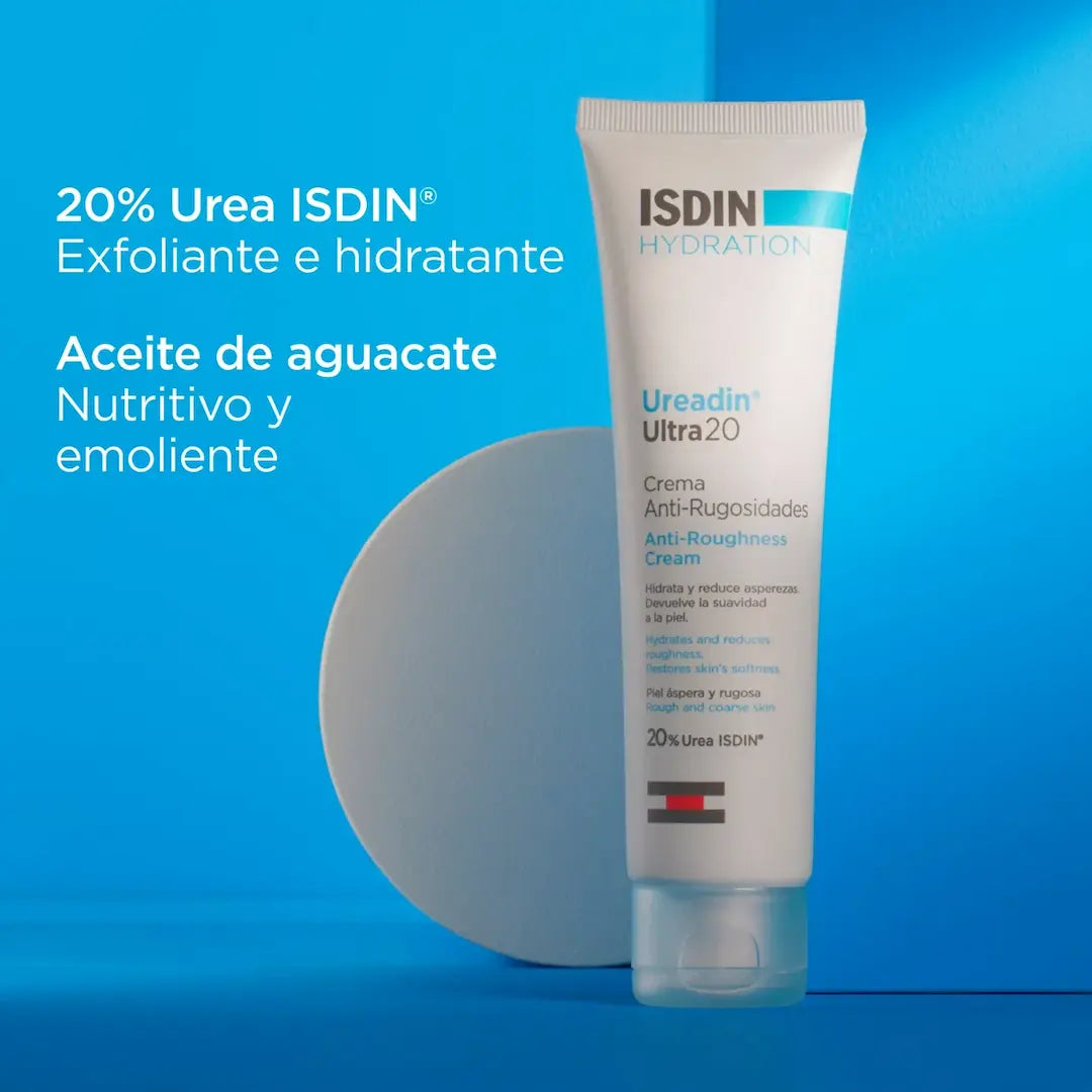 Isdin Ureadin Ultra 20 Crema Anti-Rugosidades 100ml - Con 20% Urea para piel áspera y rugosa